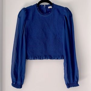 WILFRED TEMPEST BLOUSE BLUE Brand NEW